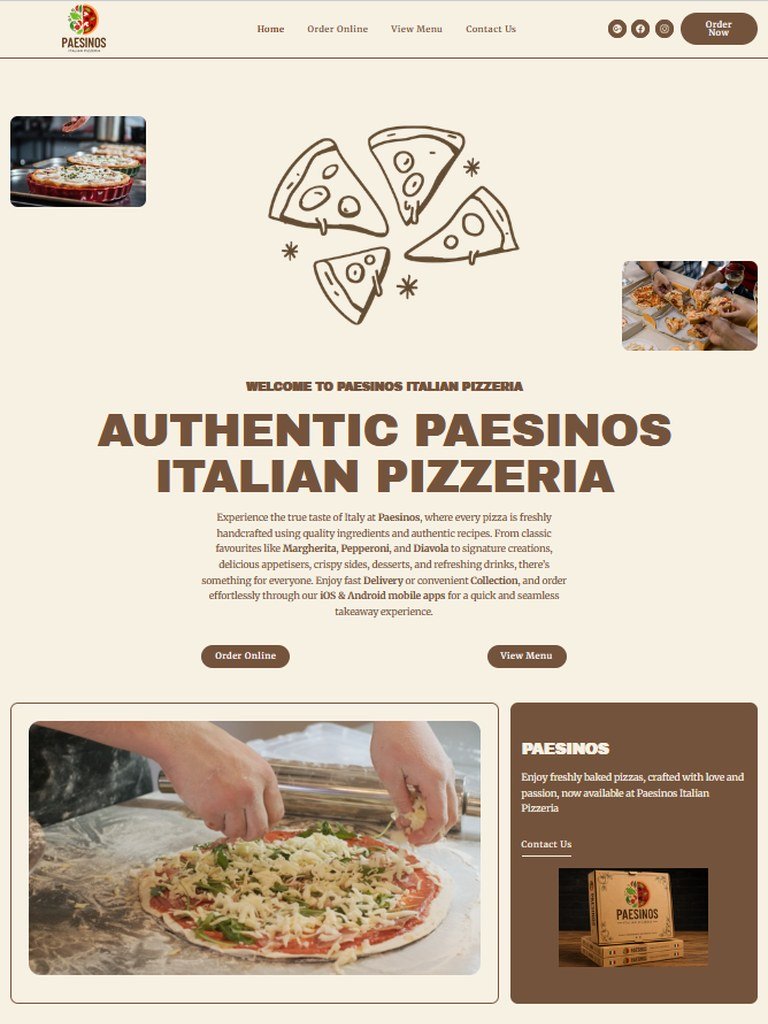 A client website on tablet, built by OrderSense®